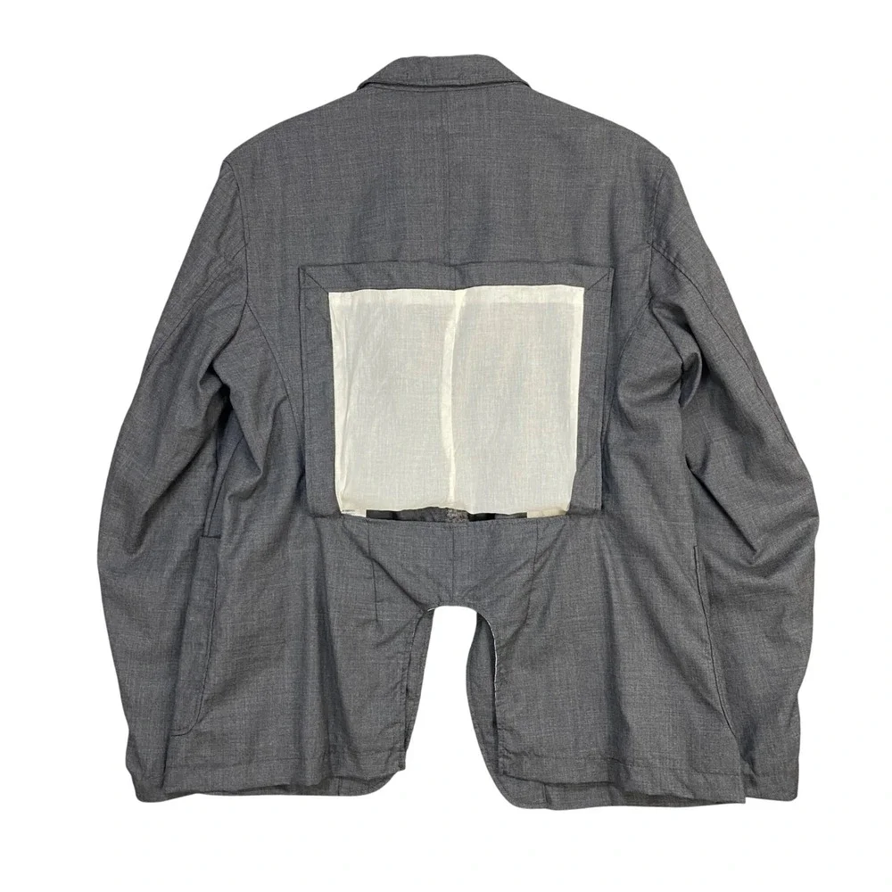 Engineered Garments Andover Blazer Mens L Gray Wool USA Workwear Sport Jacket